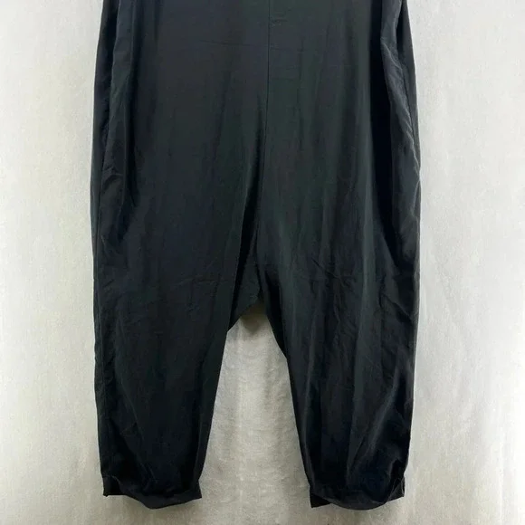 Ingrid & Isabel Maternity Jumpsuit Women's Sz M Black V-Neck Zip Front Stretch - Picture 8 of 11